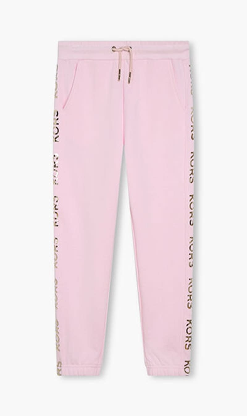 

Michael Kors Pink French Terry Joggers for Girls | The Deal Outlet