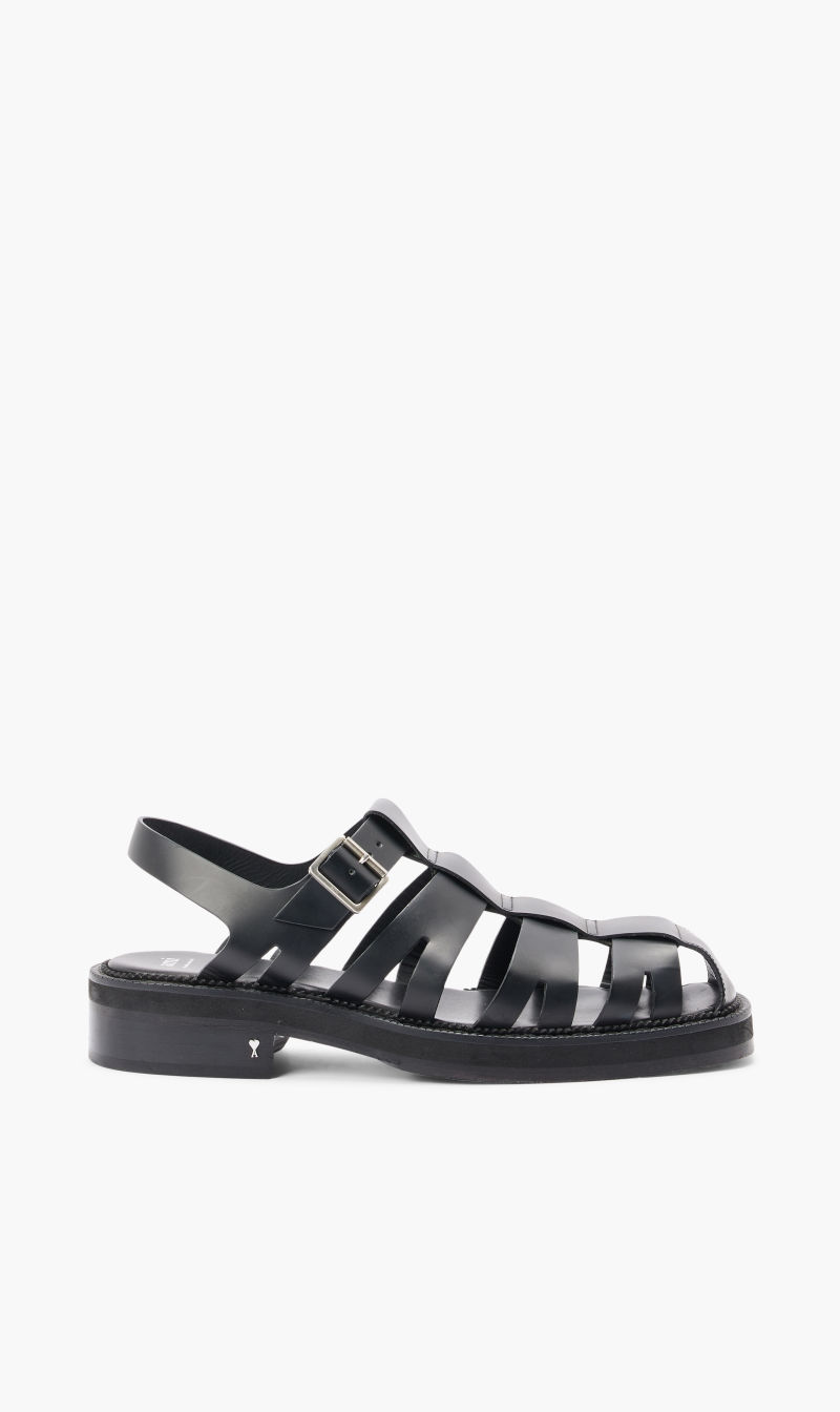 

Ami Black Fisherman Sandals for Men | The Deal Outlet