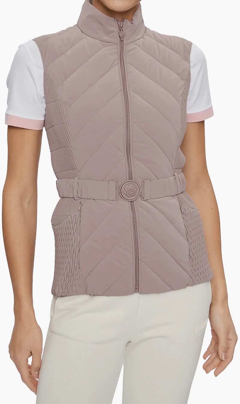 

Guess Pink Cassandra Belted Vest for Women | The Deal Outlet