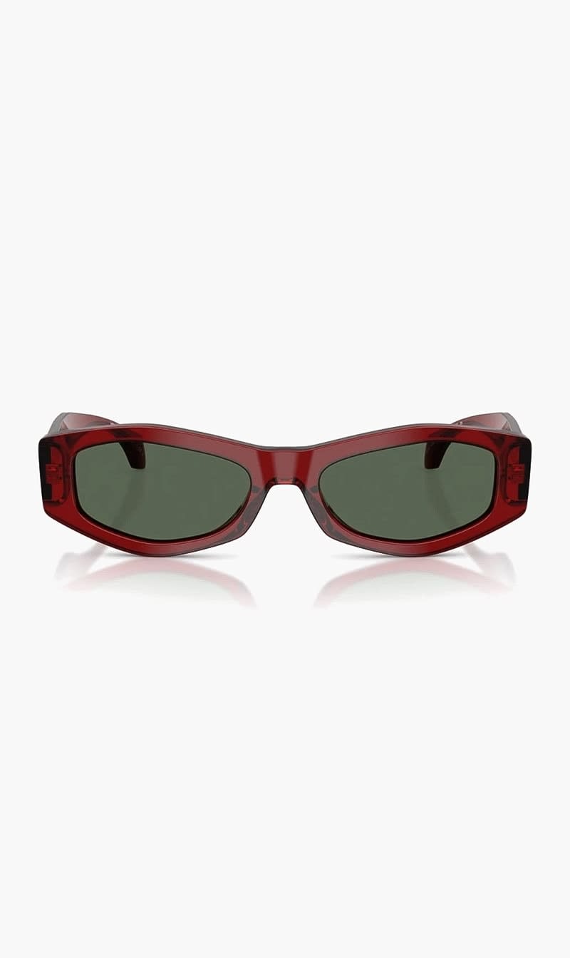 Red Versace White Signature Sunglasses for Women