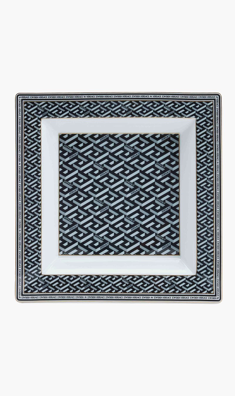 

Versace Multi-color La Greca Signature Trinket Tray Square | The Deal Outlet