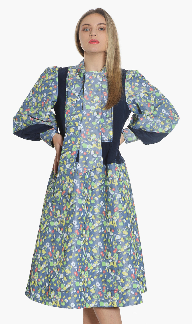 

Tory Burch Tafetta Floral Dress
