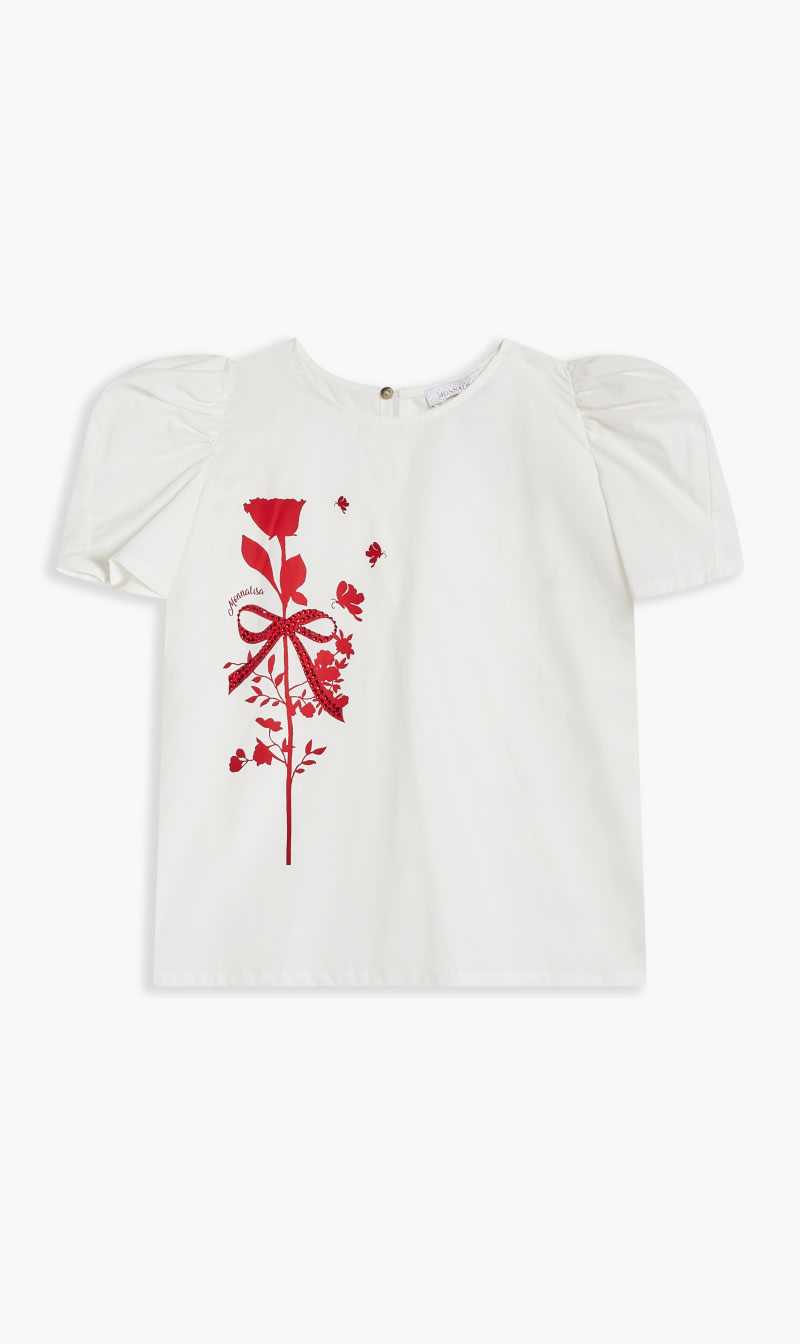 

Monnalisa White T-shirt for Kids | The Deal Outlet