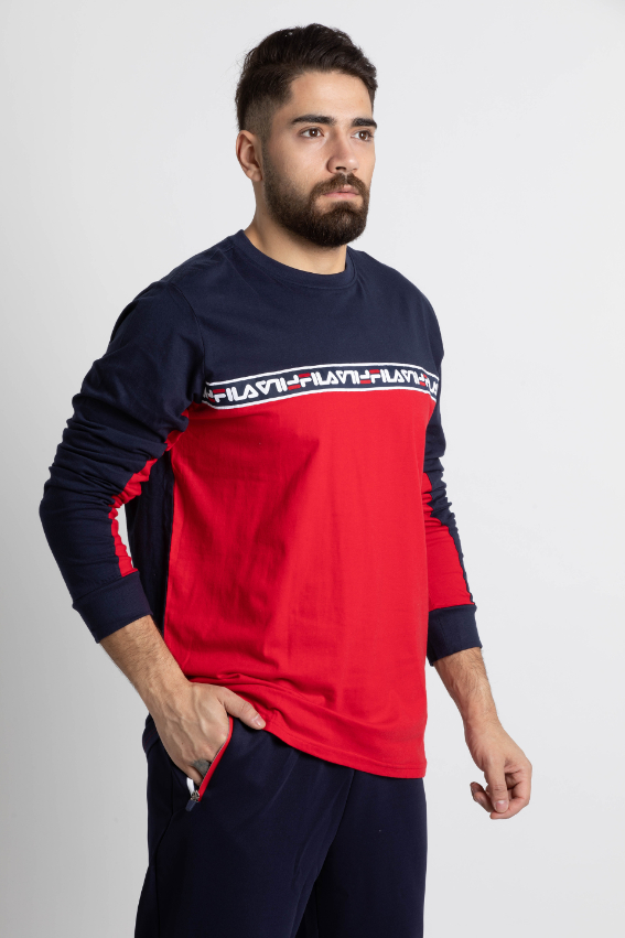 

Fila Tape Colour Block Long Sleeve T-shirt