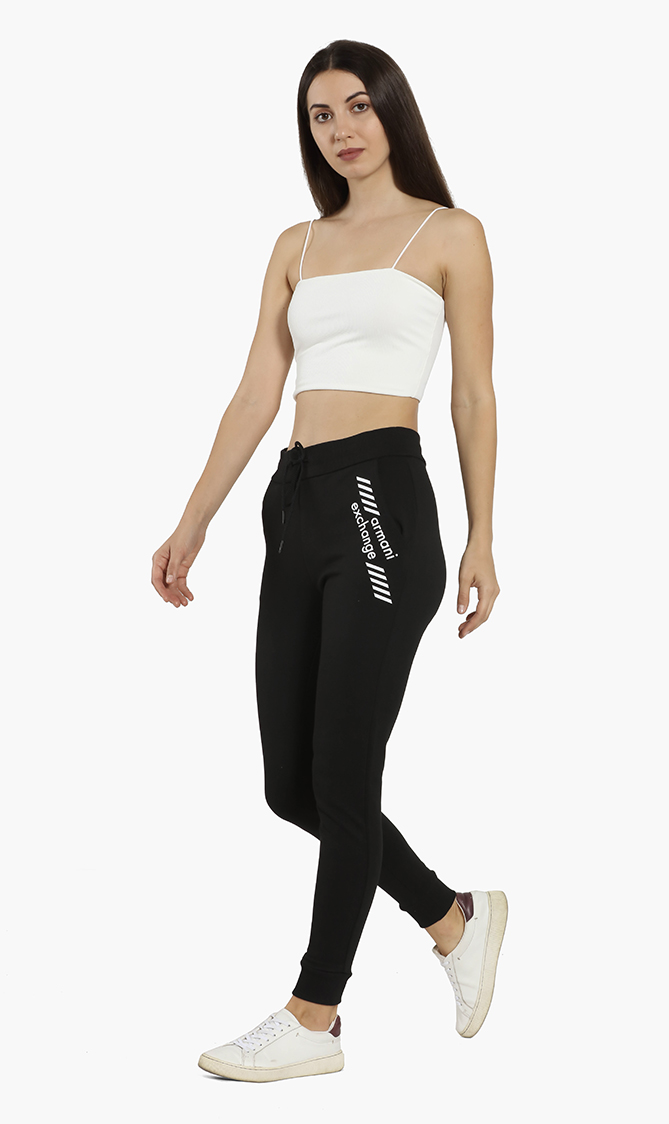 

Emporio Armani Contrasting Lettering Jog Pants