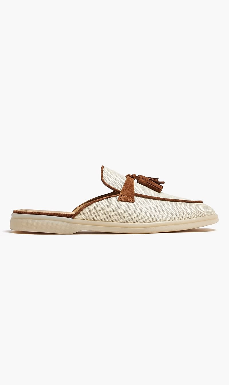 Scarosso Beige Lucrezia Slippers for Women