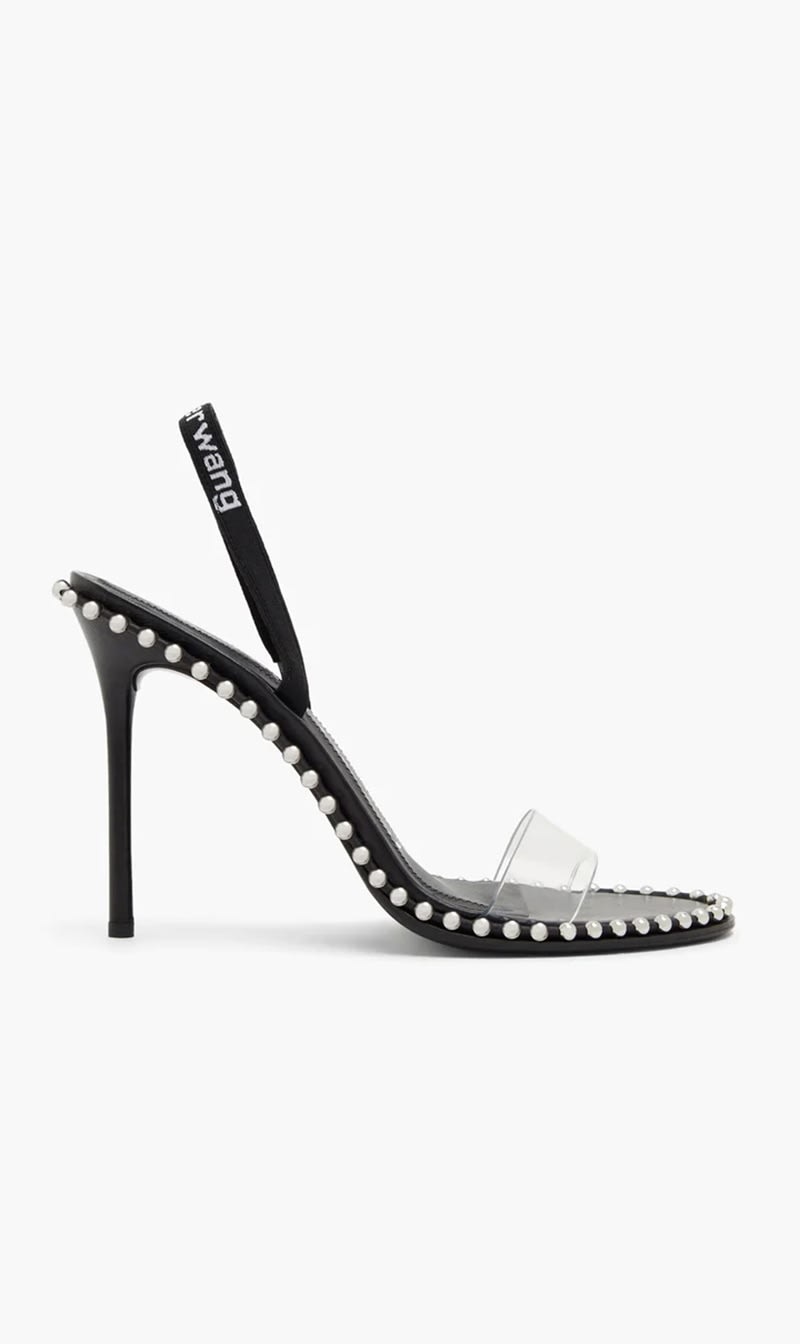 

Alexander Wang Black Nova Slingback Sandals for Women | The Deal Outlet