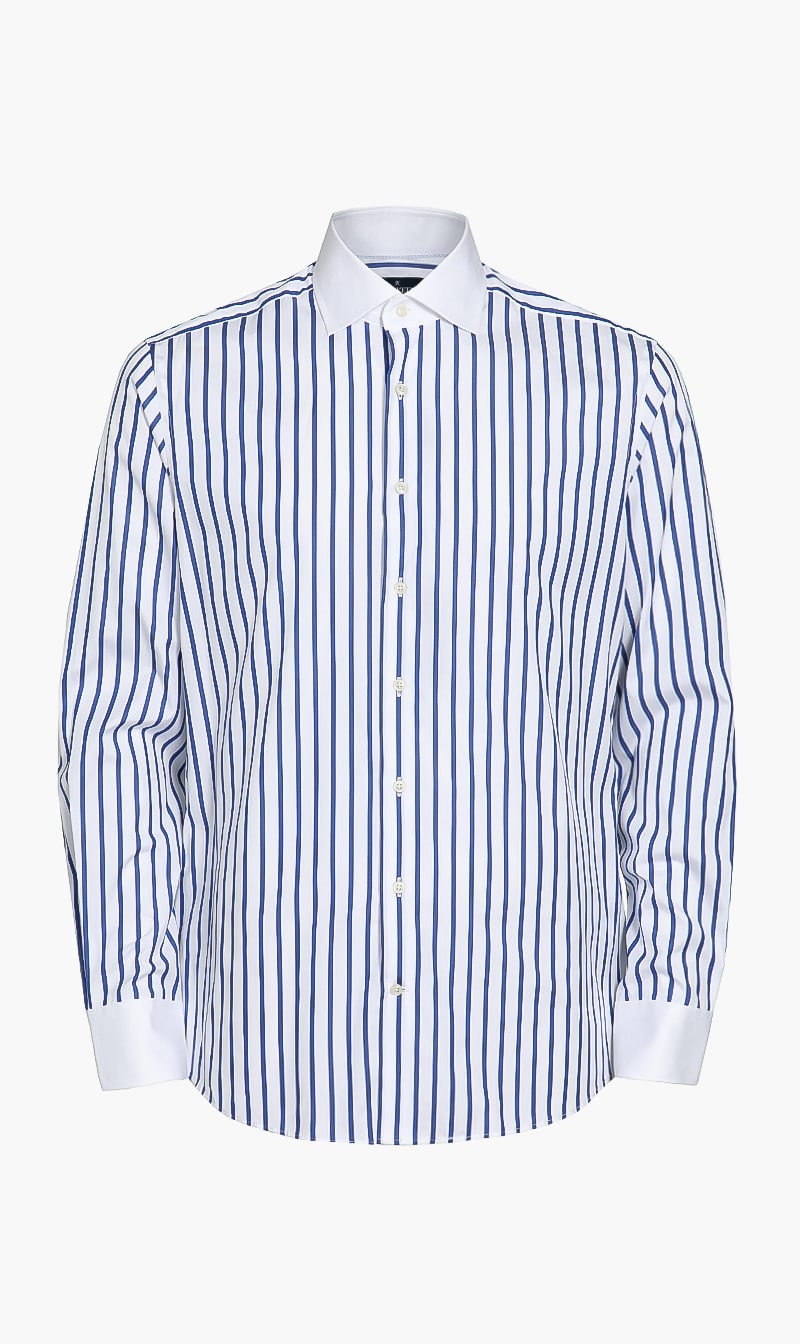 

Stripes Slim Fit Shirt, Blue