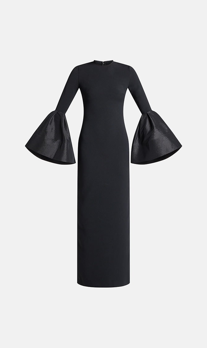 

Solace London Black Suri Maxi Dress for Women | The Deal Outlet