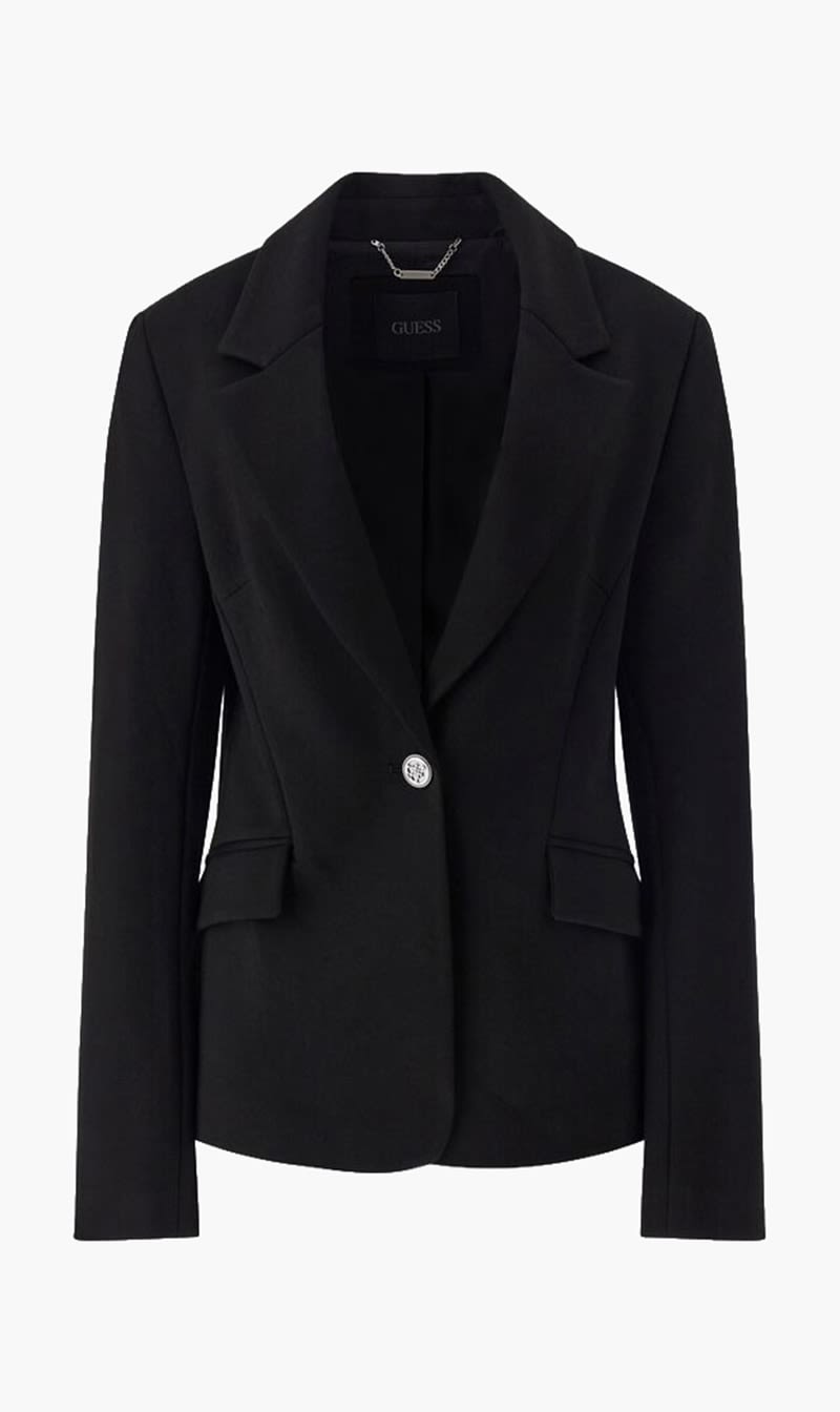 

Guess Black Single Breasted Blazer for Women | The Deal Outlet