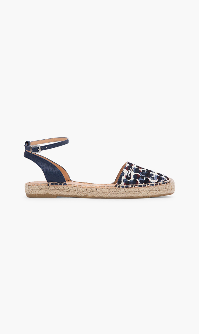 

Longchamp Le Pliage Leather Printed Espadrilles
