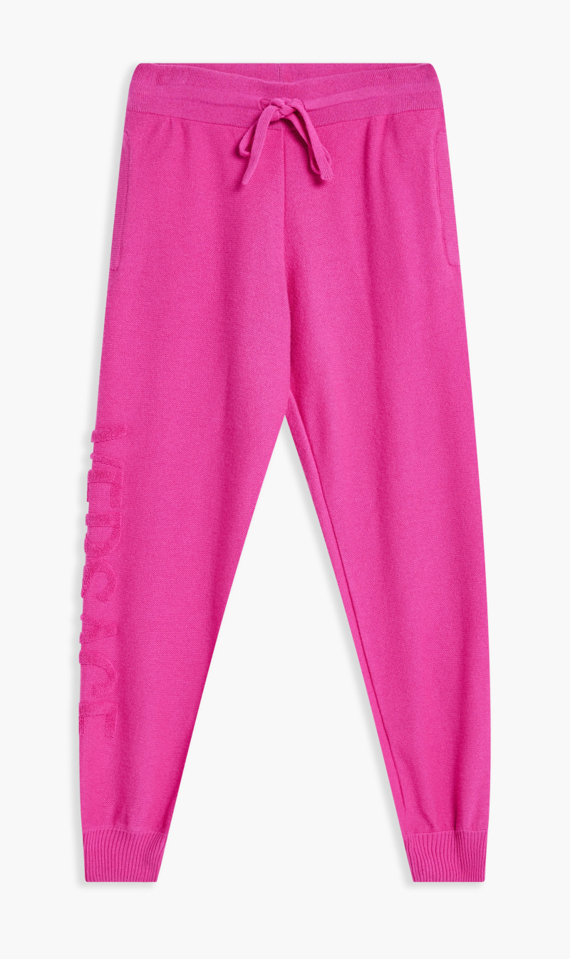 

Versace logo wool & cashmere sweatpants | the deal outlet, Pink