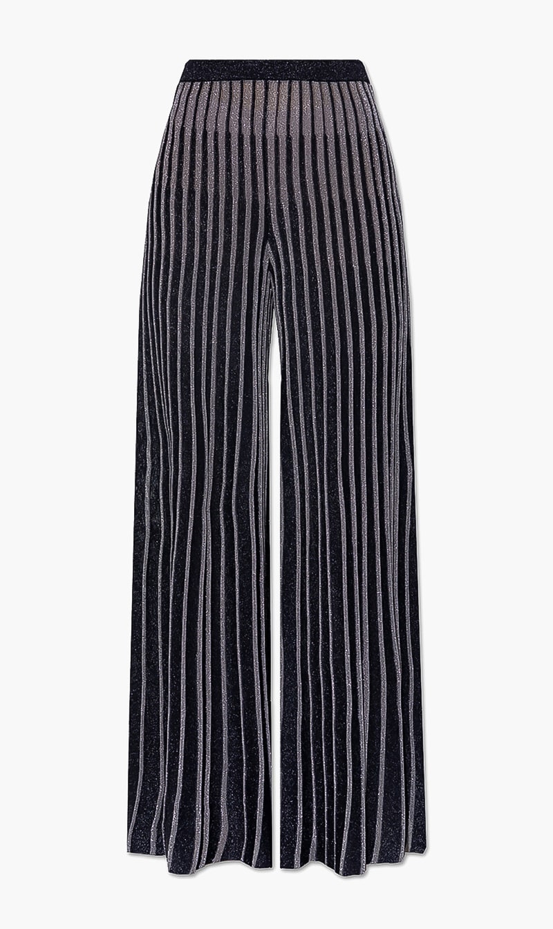 

Everday Pleated Knit Pants, Silver
