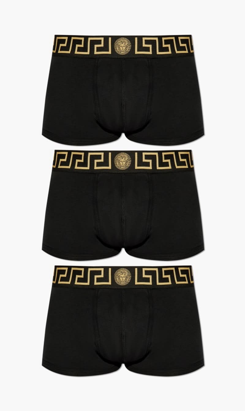 

Versace Black Three Pack Of Boxer Briefs for Men | The Deal Outlet