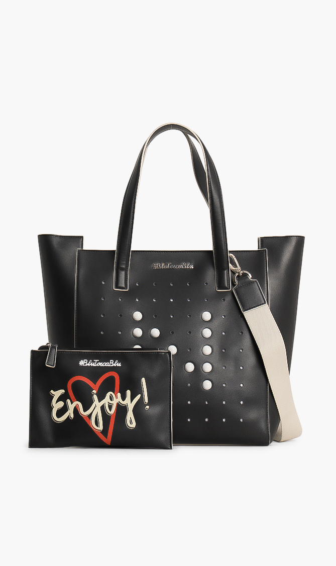 

Tosca Blu Leather Big Shopping Bag