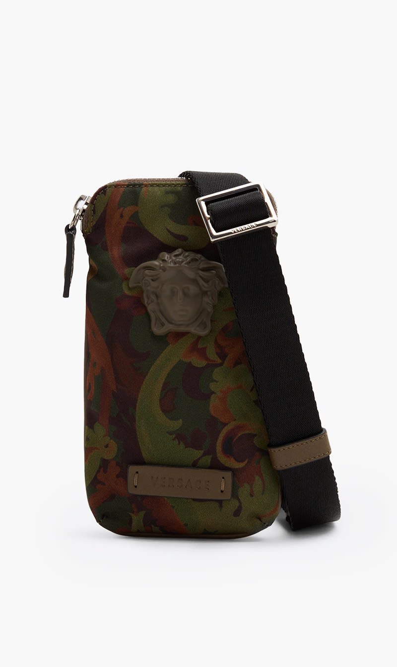 

Versace Brown La Medusa Baroccoflage Print Mini Bag for Men | The Deal Outlet