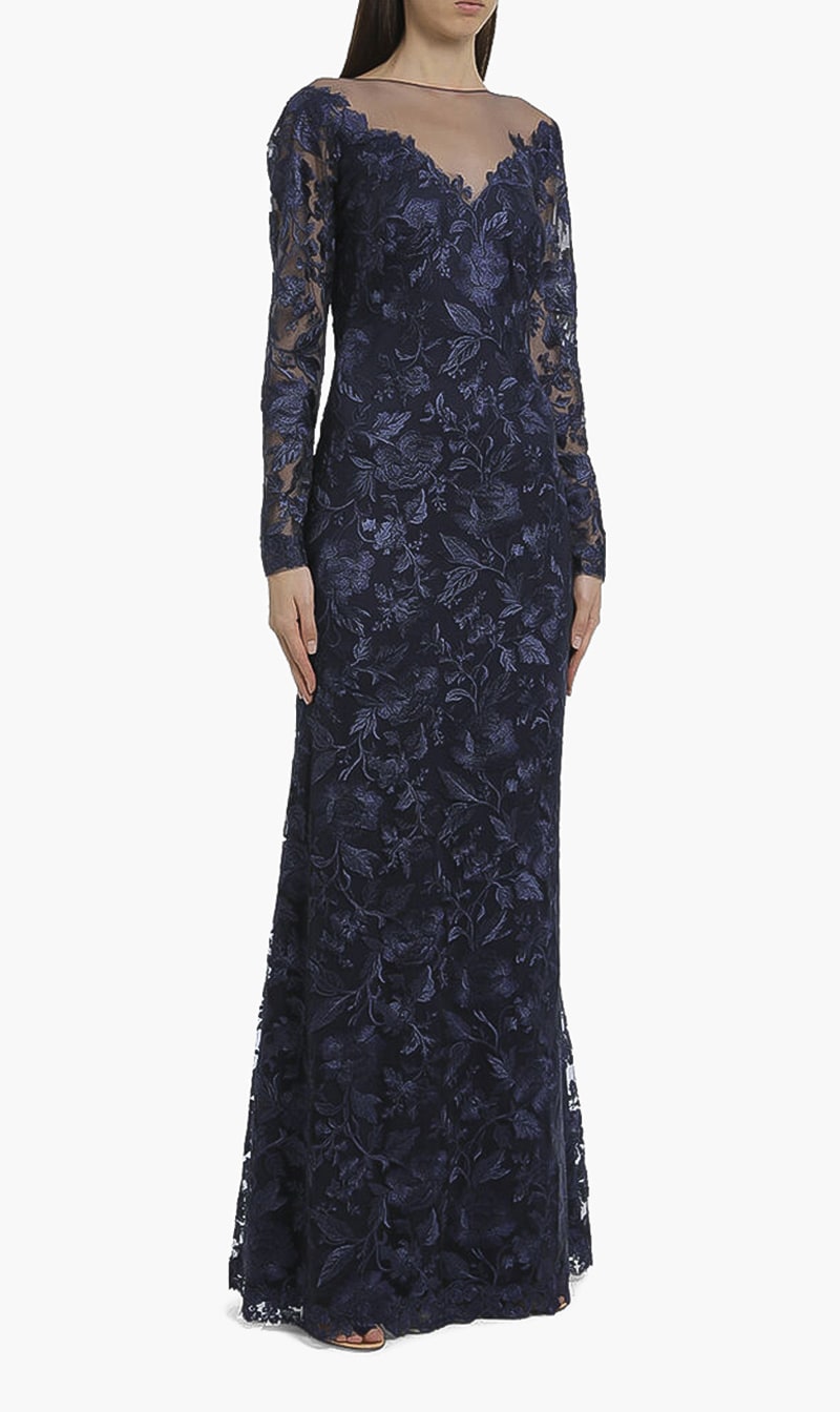 

Madlen Embroidered Tulle Gown