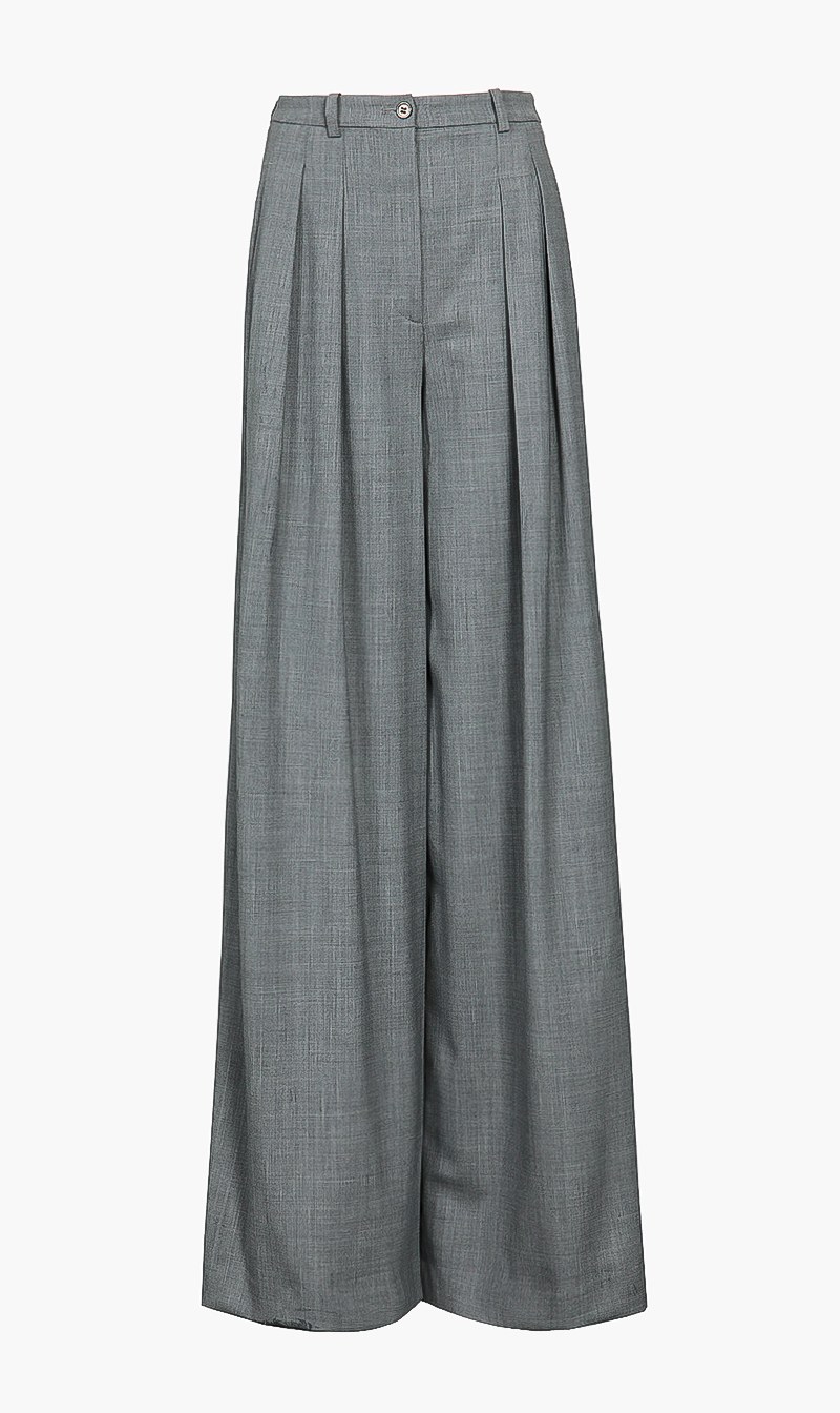 

Michael Kors Grey Stretch Wool Palazzo Pant for Women | The Deal Outlet