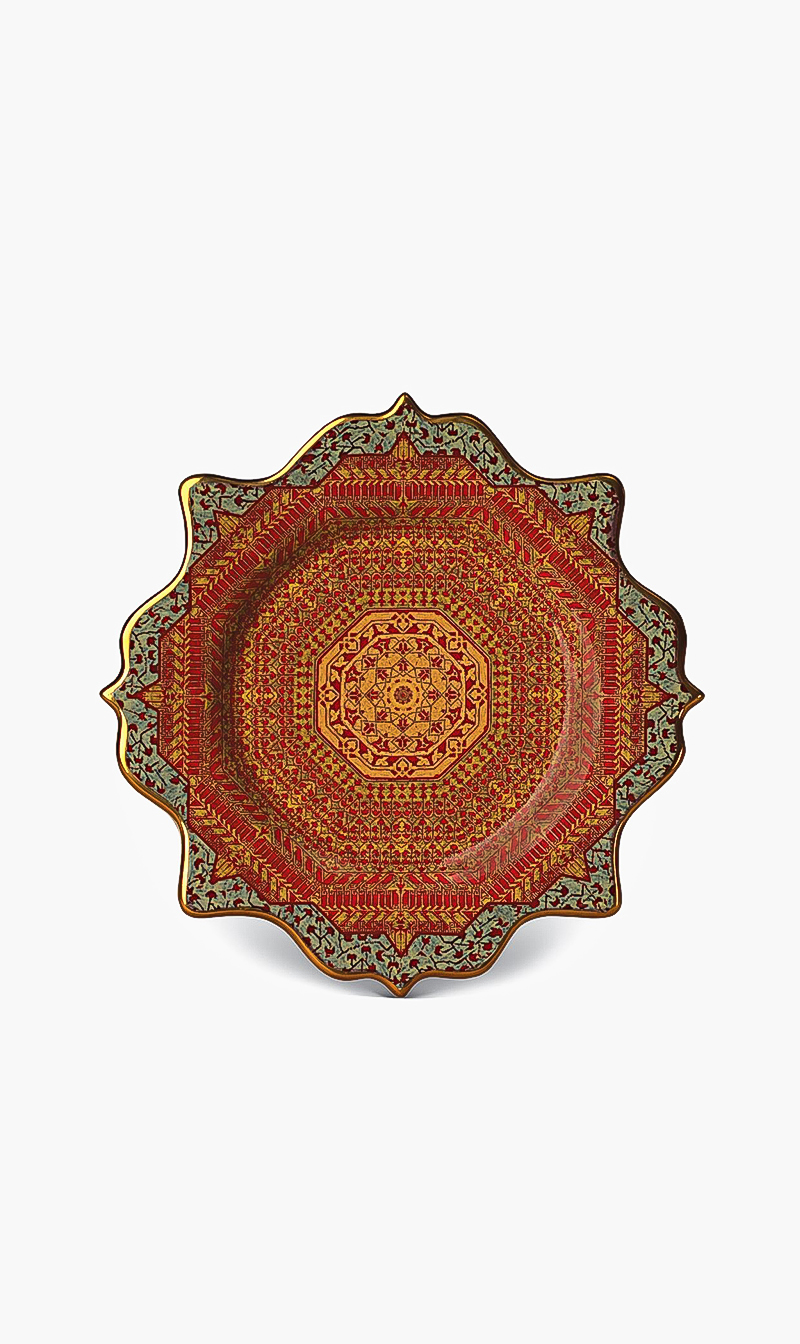 

Tabriz Dessert Plates, Brown