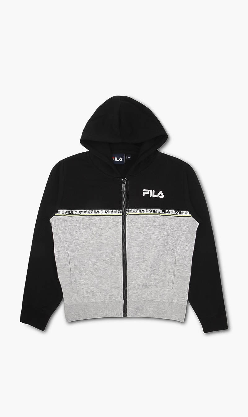 

Color Block Zip-through Jacket, Black