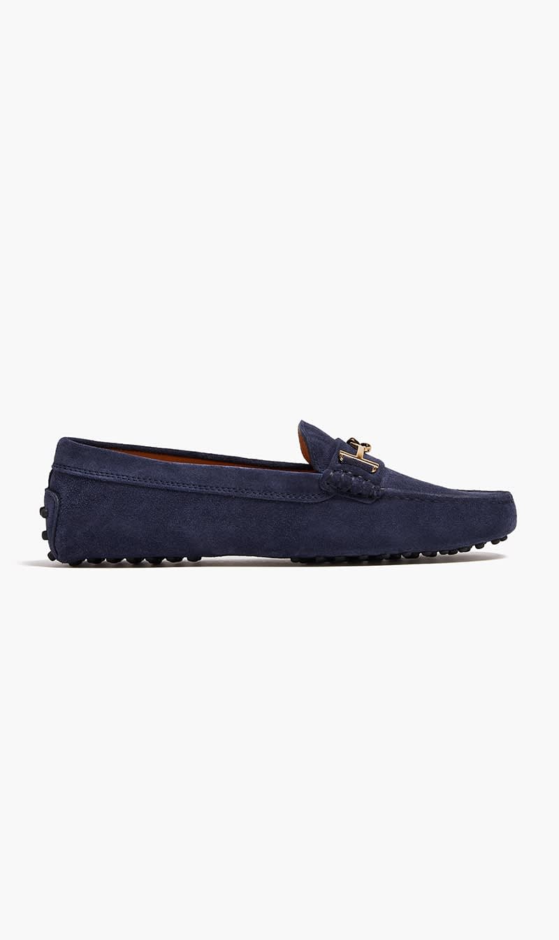 

Tod's Blue Gommino Driving Loafers for Women | The Deal Outlet