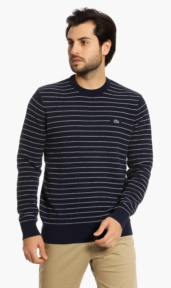 

Lacoste Striped Crew-neck Sweater