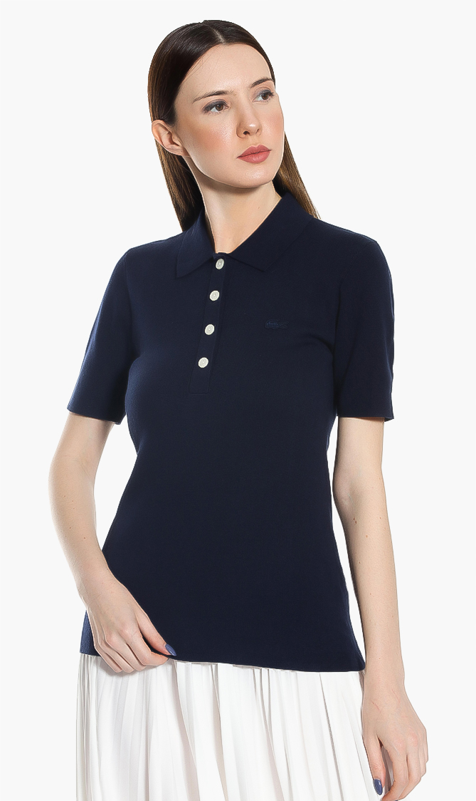 

Lacoste Solid Knitted Polo Shirt