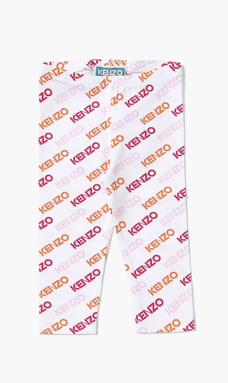 

All Over Printed Leggings, White