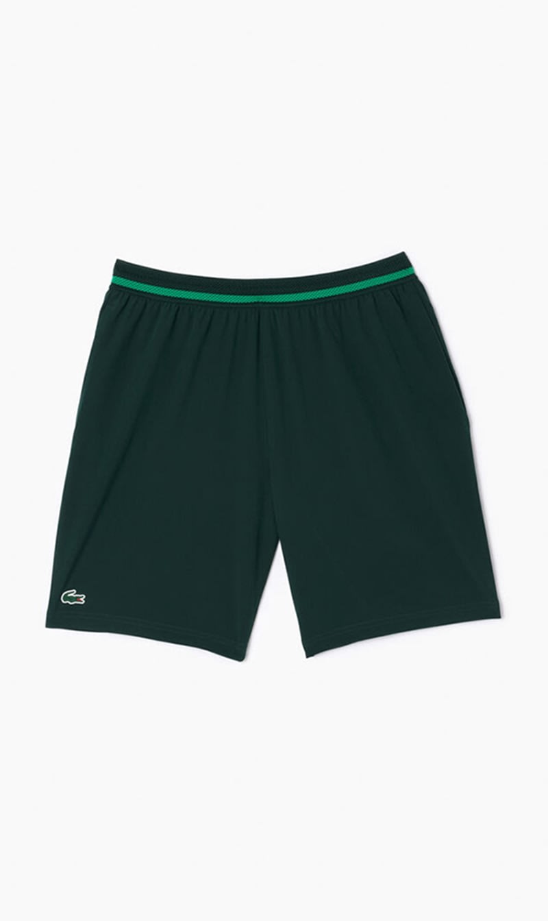 

Lacoste Green Tennis X Novak Djokovic Shorts for Men | The Deal Outlet