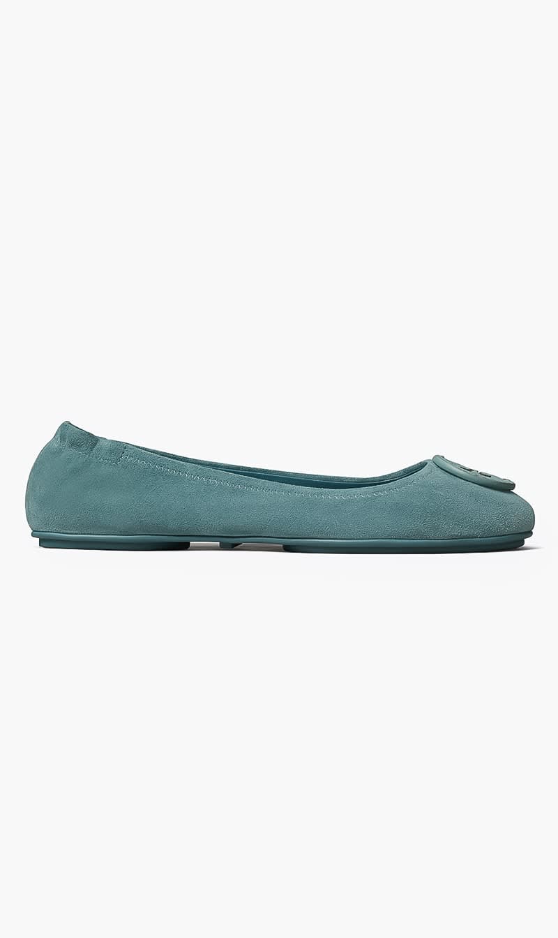 

Tory Burch Blue Minnie Travel Ballet for Women | The Deal Outlet