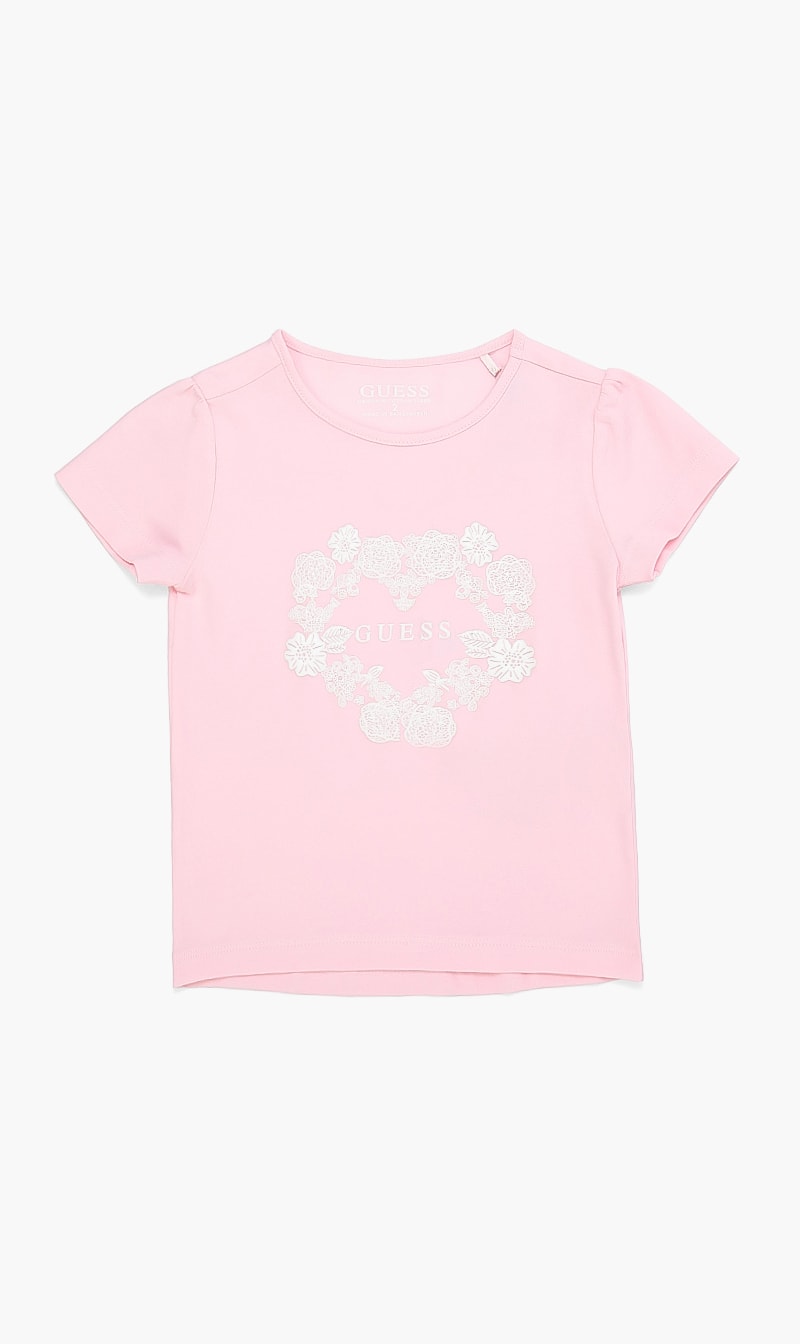 

Guess logo short sleeve tshirt | the deal outlet, Pink