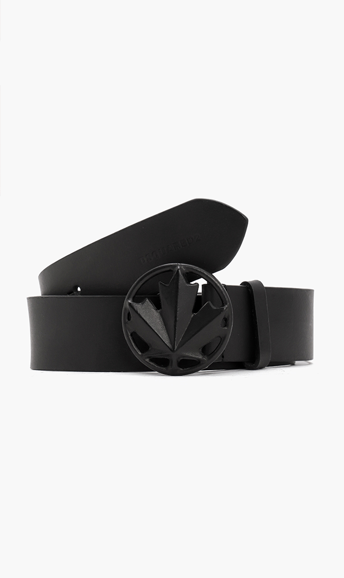

Dsquared2 Logo D2 Leaf Leather Belt