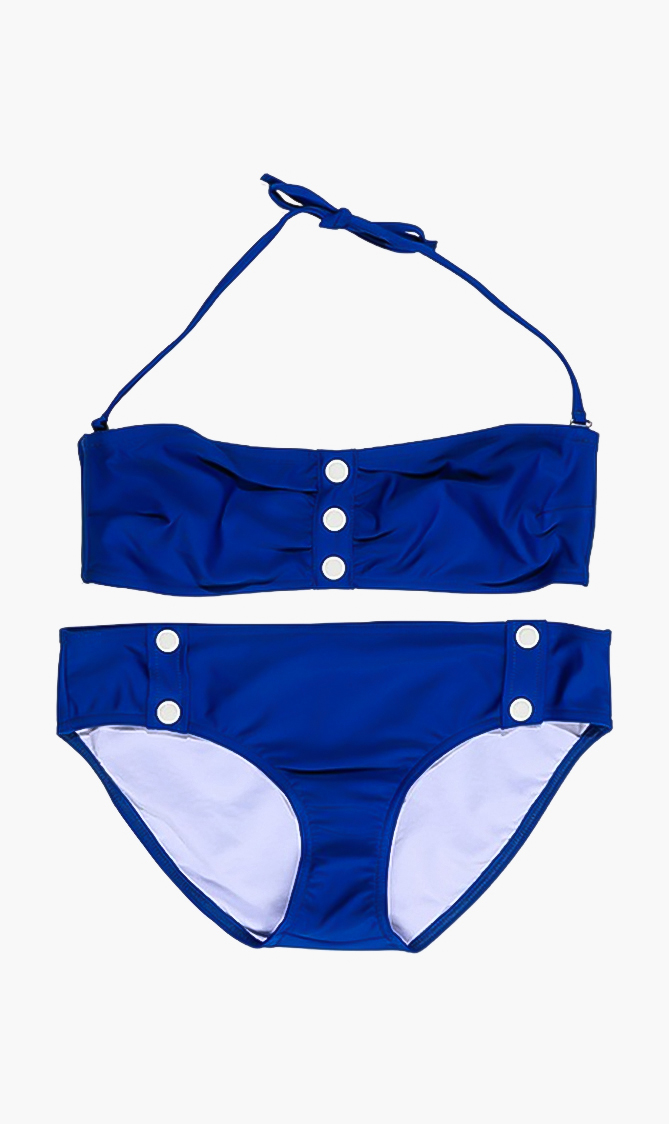 

Petit Bateau Blue Halter Bikini Set for Women | The Deal Outlet