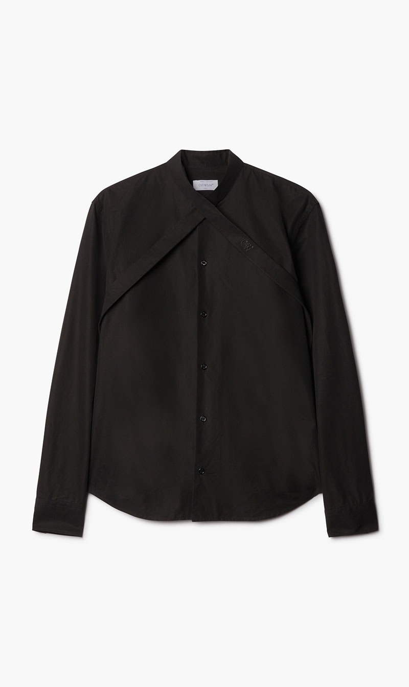 

Off-white Black Ow Emb Heavycot Front Collar Black Black for Men | The Deal Outlet