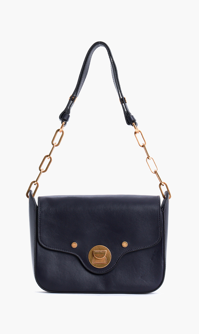 

COCCINELLE Flap Leather Shoulder Bag