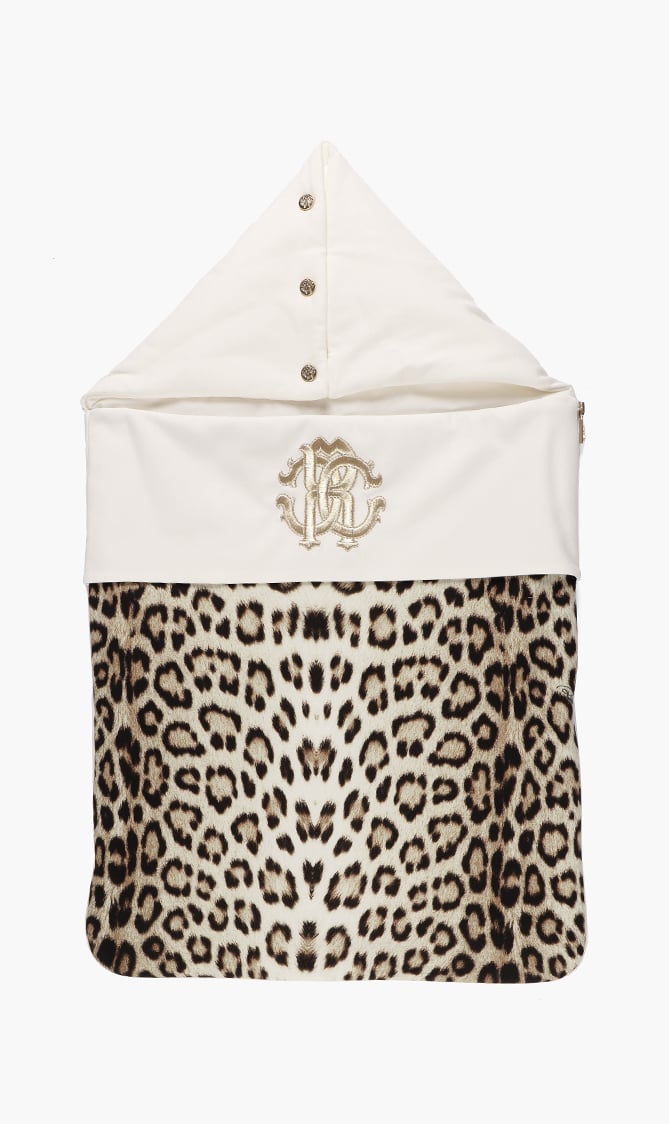 

Roberto Cavalli Leopard Print Logo Baby Nest