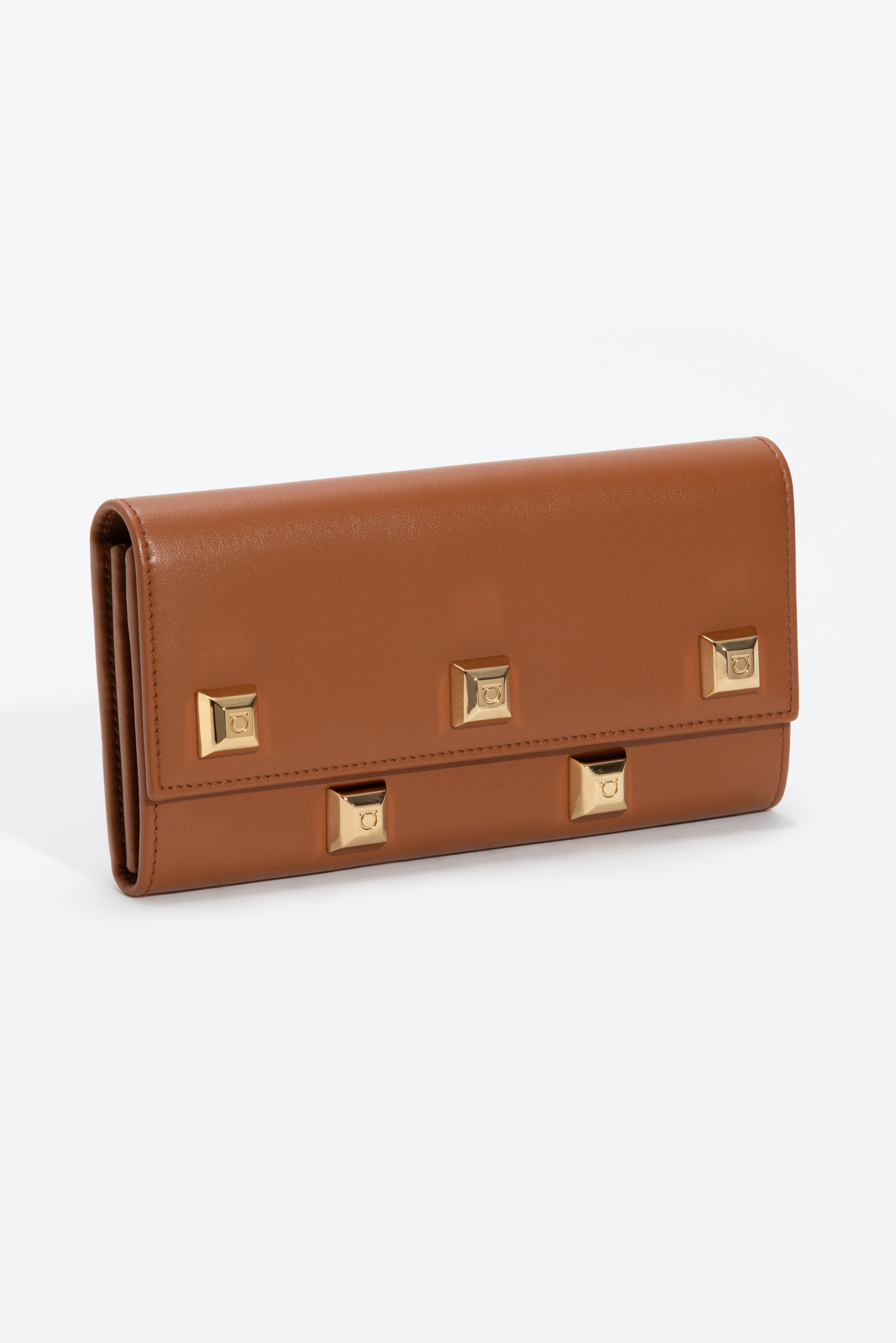 

Salvatore Ferragamo Leather Flap Long Wallet