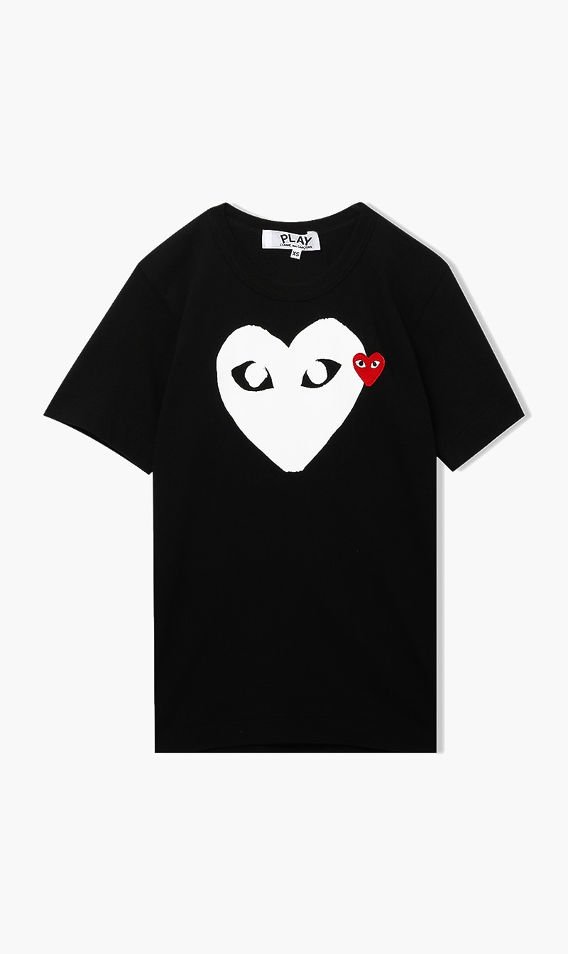 

Play Two Hearts Logo T-shirt, Black