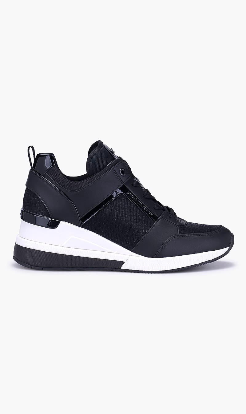 

Michael Kors Black Georgie Trainer for Women | The Deal Outlet