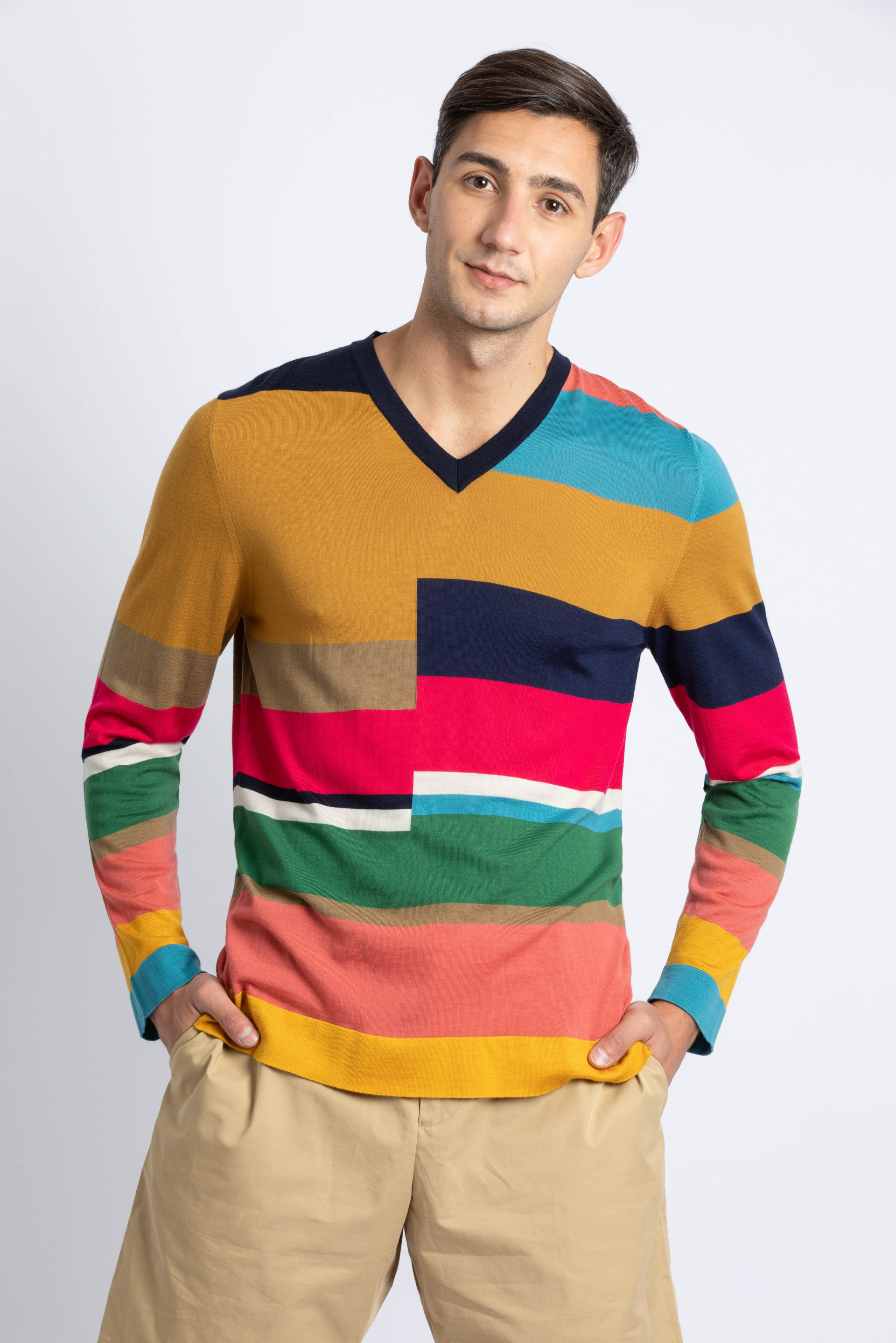 

Salvatore Ferragamo V-neck Knitted Pullover