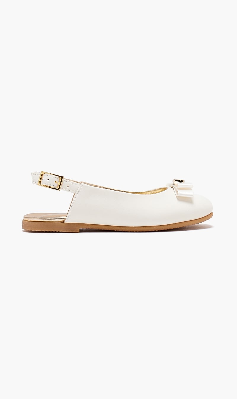 

Tommy Hilfiger White Ballerina Chanel Off White for Girls | The Deal Outlet