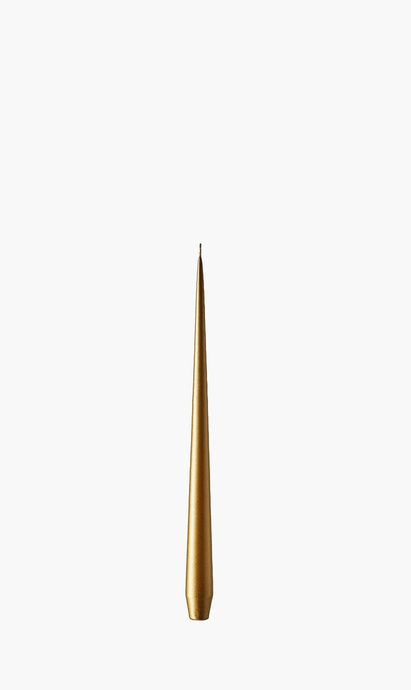 

Ester & Erik Gold Taper Candle | The Deal Outlet
