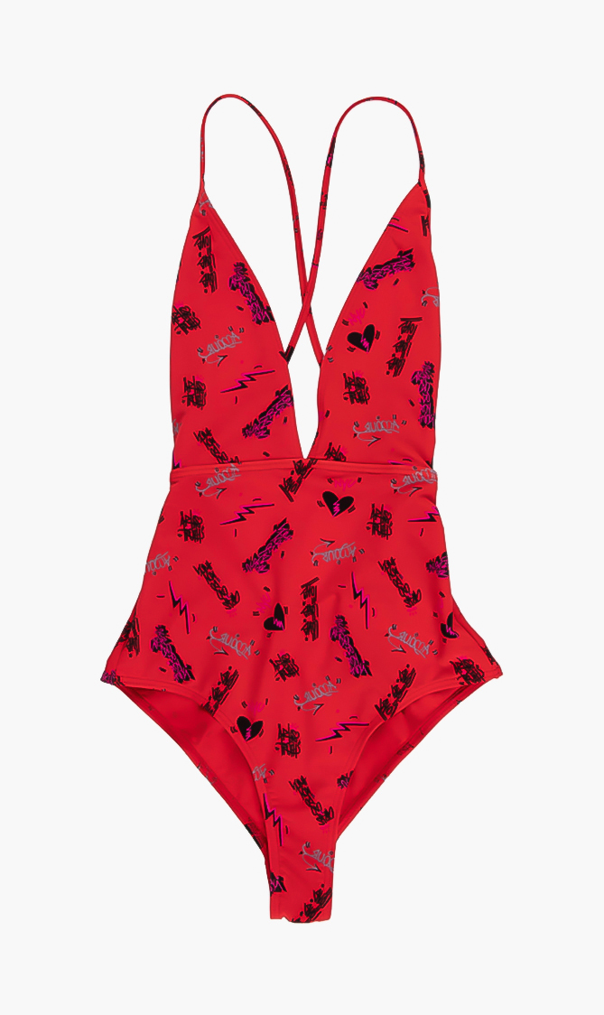 

Jormi One-piece Swimsuit, Red