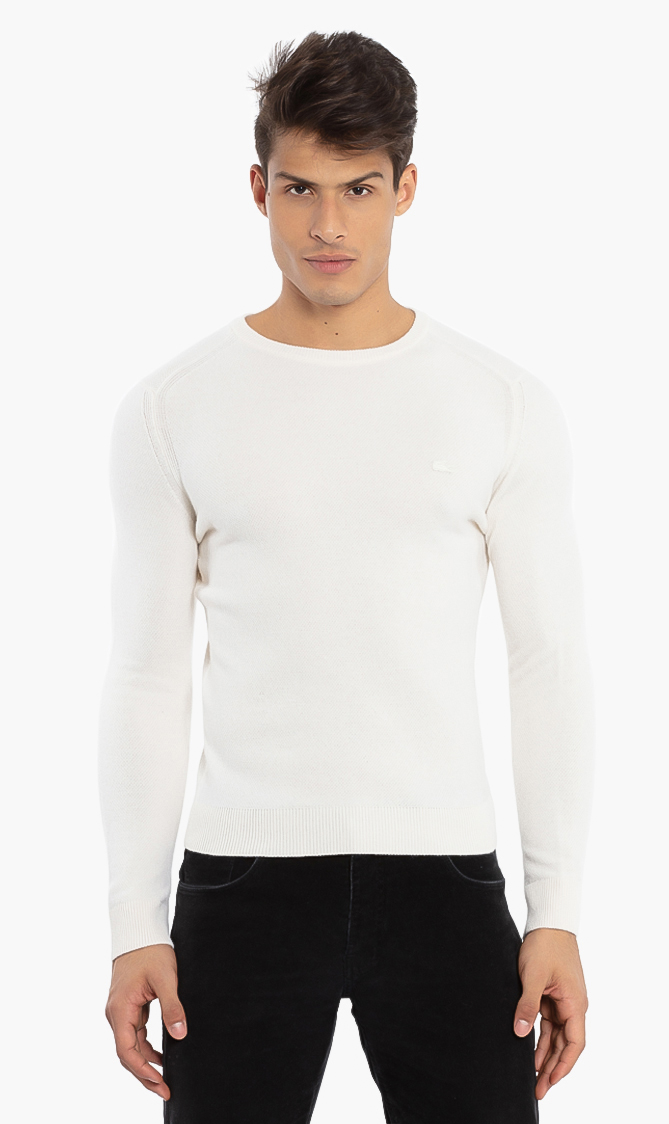 

Lacoste Crew Neck Wool Blend Sweater