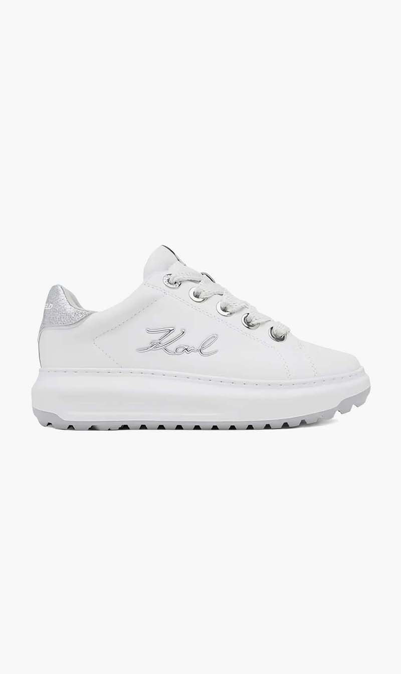 

Karl Lagerfeld White Kapri Lug Signia Lo Lace for Women | The Deal Outlet