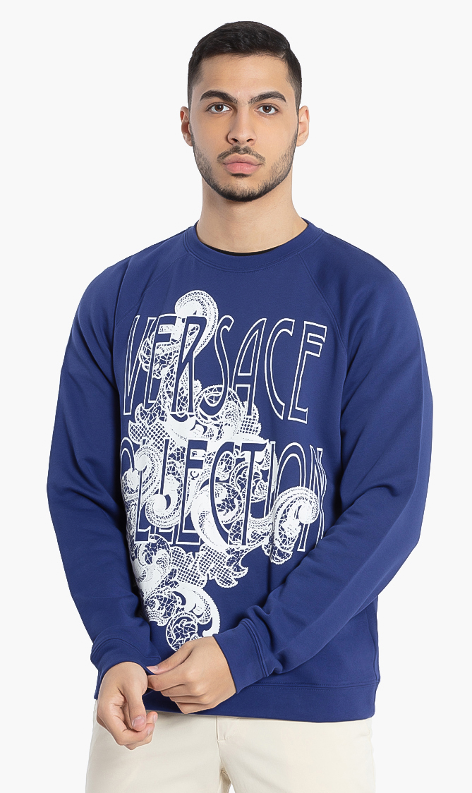 

VERSACE Logo Cotton Sweatshirt