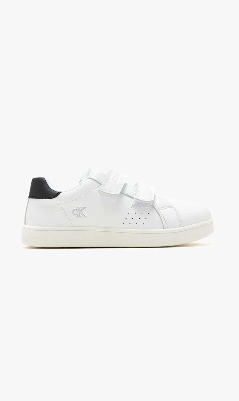 

Calvin Klein White Low Cut Velcro Sneaker Whiteblack | The Deal Outlet
