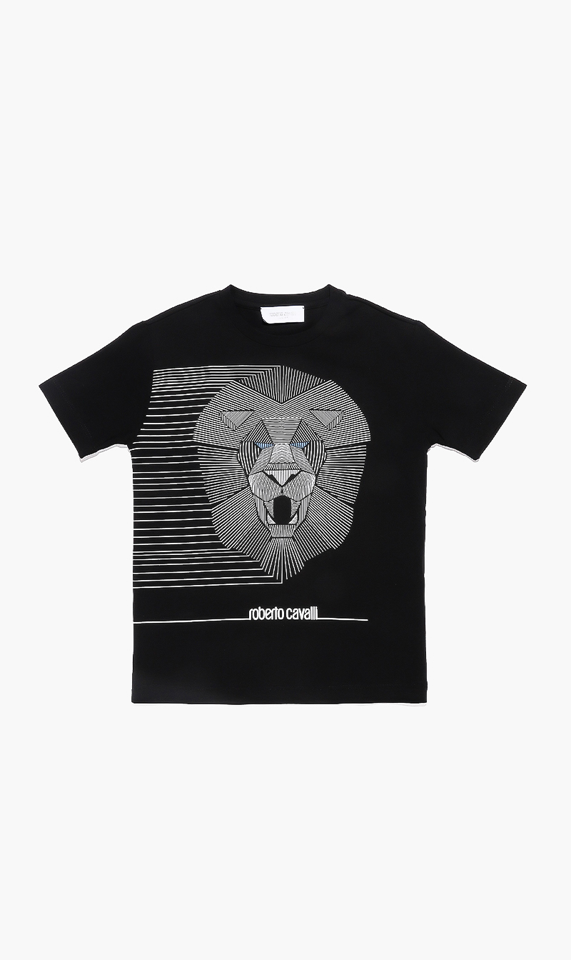 

Roberto Cavalli Black Lion Print T-shirt