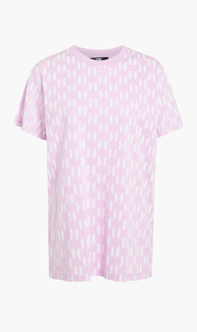 

Karl Lagerfeld Purple Kl Monogram Aop T-shirt for Women | The Deal Outlet