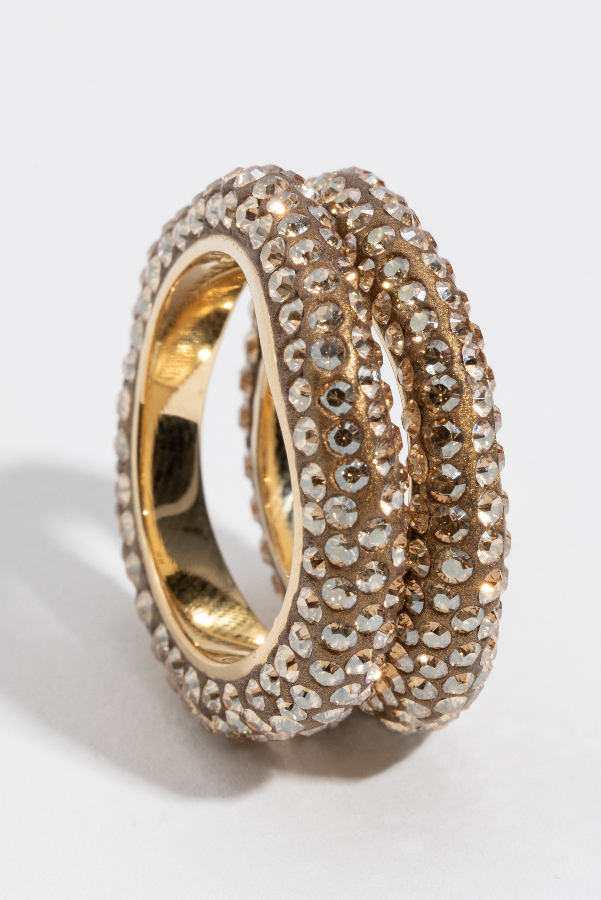 

Swarovski Tigris Stacking Ring Set, 55 Mm